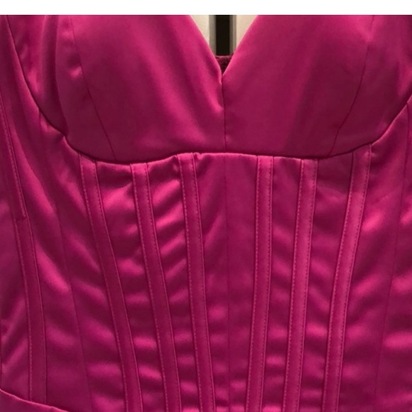 Jessica Simpson Fuchsia Bodycon Dress | Silhouette | Statement Feminine Vibe - Picture 4 of 5